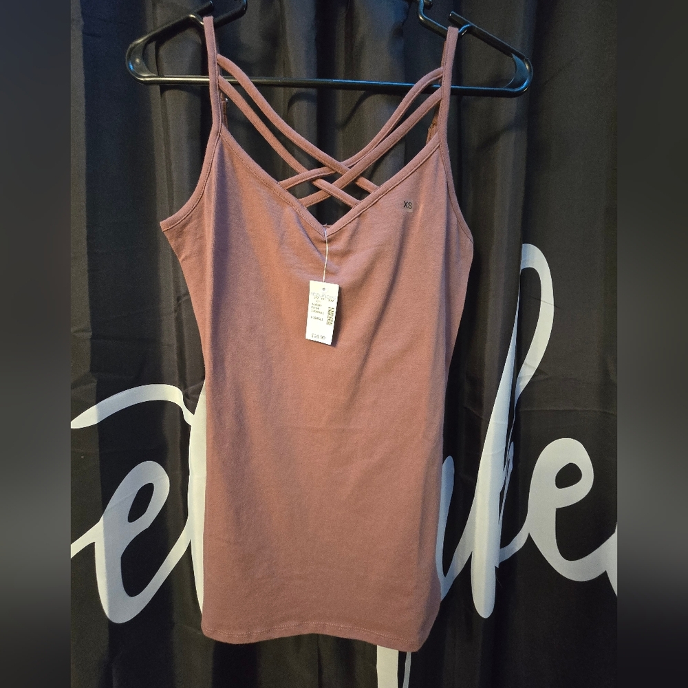 Women's Mauve Strappy Top